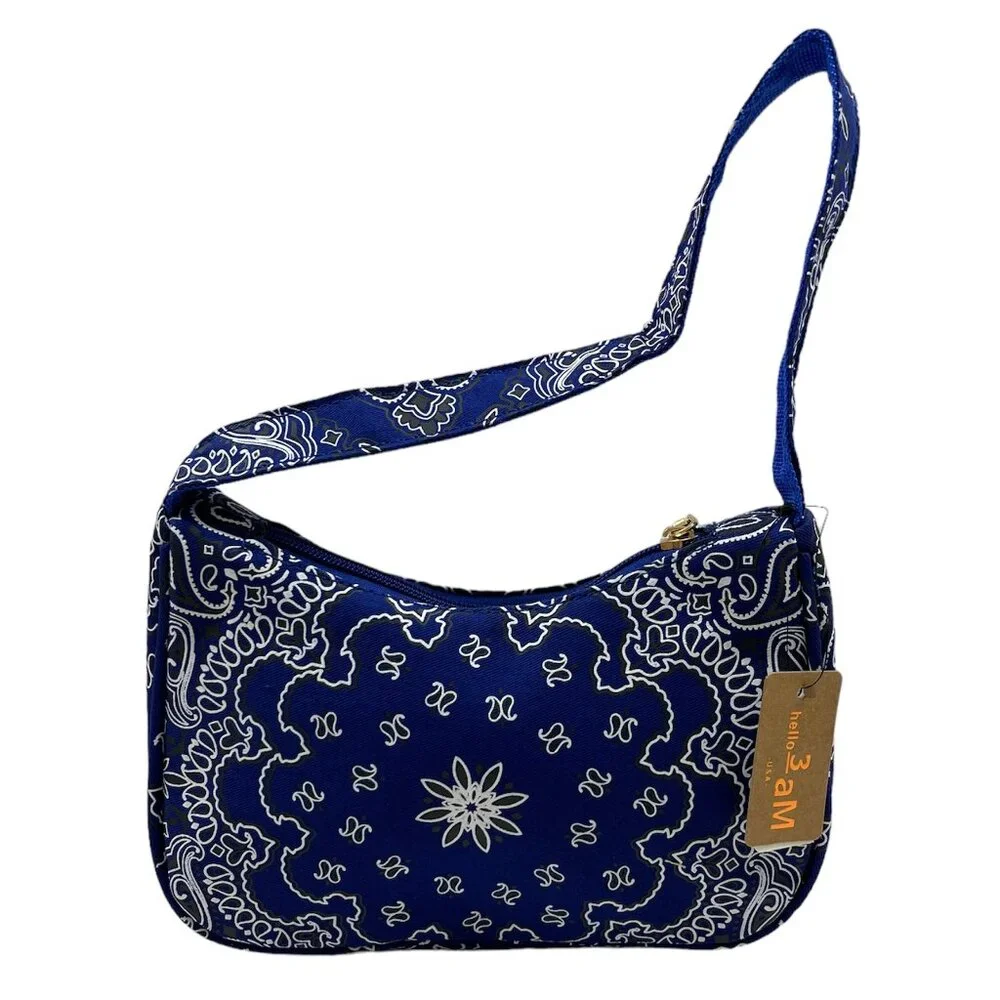 Classic Bandana Paisley Print SM Shoulder Handbag - NWT - 4 Colors Avail.